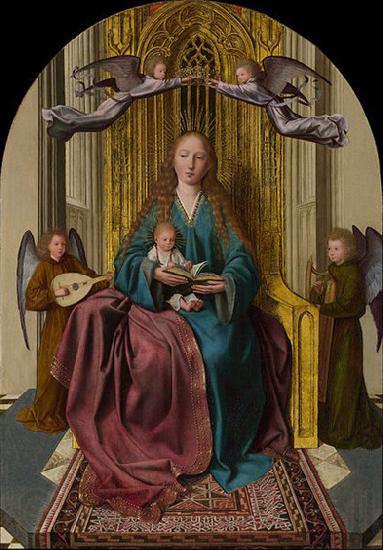 Quentin Matsys The Virgin and Child Enthroned, with Four Angels Germany oil painting art